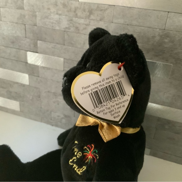 Rare Y2k Millennium Ty Beanie Baby The End Bear with Many Errors. 1999~Retired - Picture 7 of 11